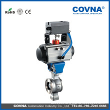 V type flange pneumatic ball valve